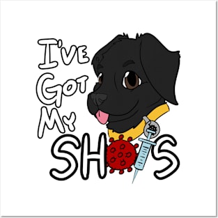 I've Got My Shots (Black Lab, COVID) Posters and Art